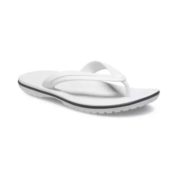CROCS Crocband Flip รองเท้าแตะผู้ใหญ่สีขาว