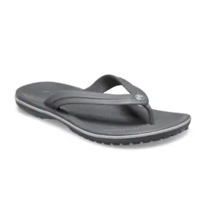 CROCS Crocband Flip รองเท้าแตะผู้ใหญ่สีเทา