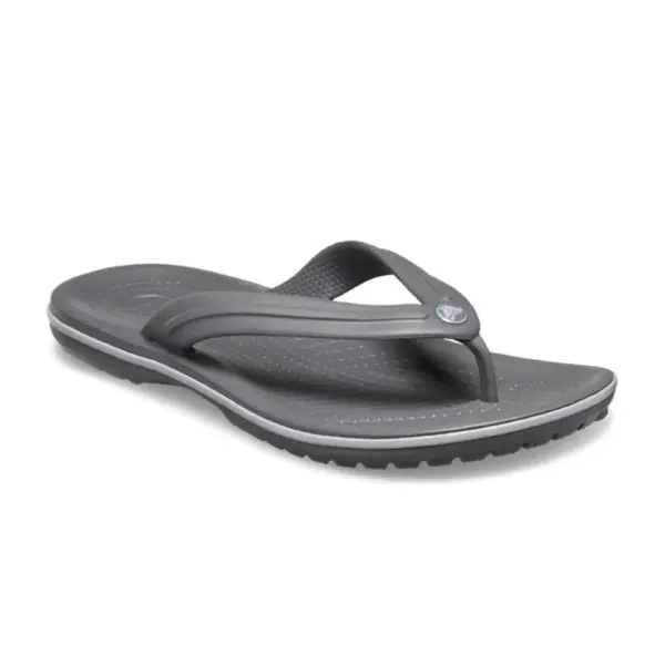 CROCS Crocband Flip รองเท้าแตะผู้ใหญ่สีเทา
