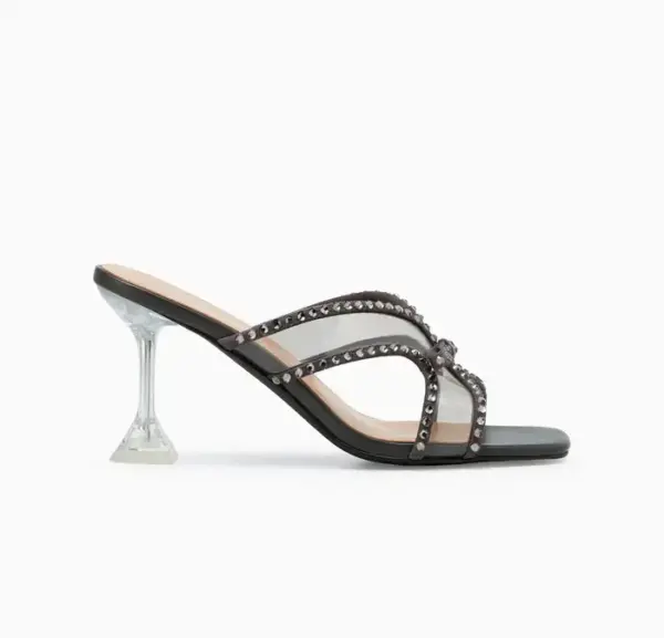 รองเท้าส้นสูง Spencer Heels สีเทาเข้ม